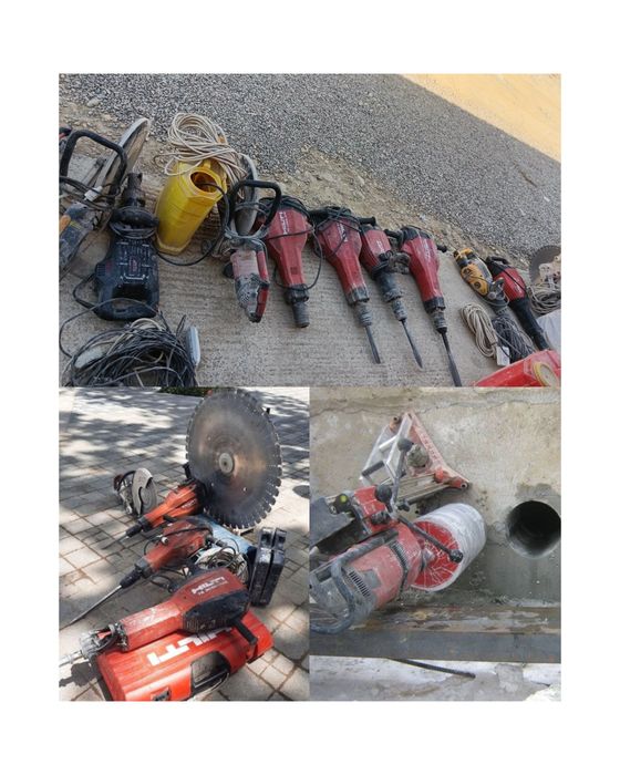 Бетон кесиш асфальт кесиш Бетон тешиш Алмазнае бурения Хилти