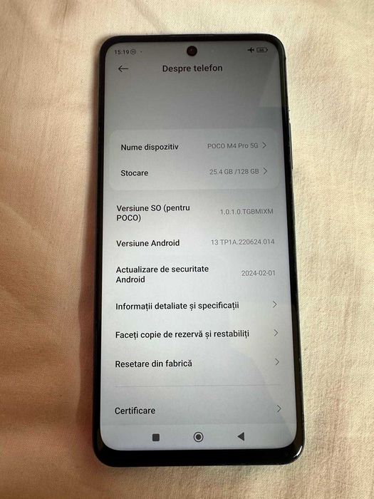 Xiaomi Poco M4 Pro 5G 128 GB 6+2 GB Ram Liber de retea