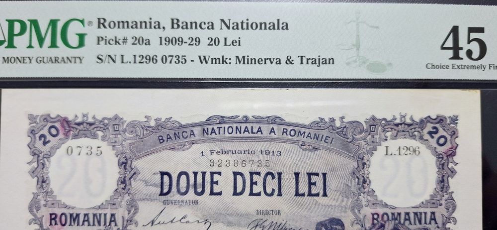 Bancnota 20 lei 1913