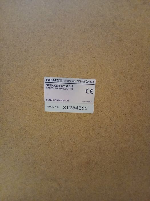 Subwoofer sony ss-wg 450