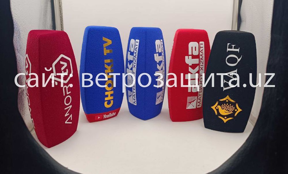 Насадка для микрофона с логотипом