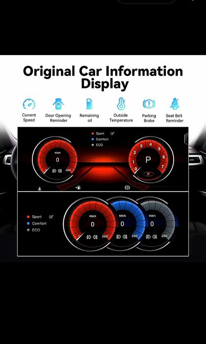Navigație Android 14 BMW seriile E si F  CIC NBT si EVO, 12.3", Wireless CarPlay, GPS, 8gb ram, 128gb