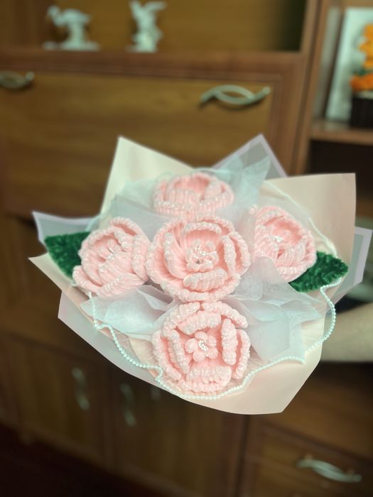 Buchet bujori handmade