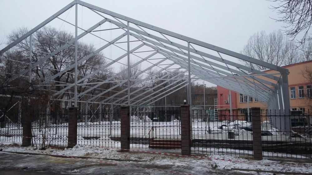 Алюминиевые тентовые ангары.