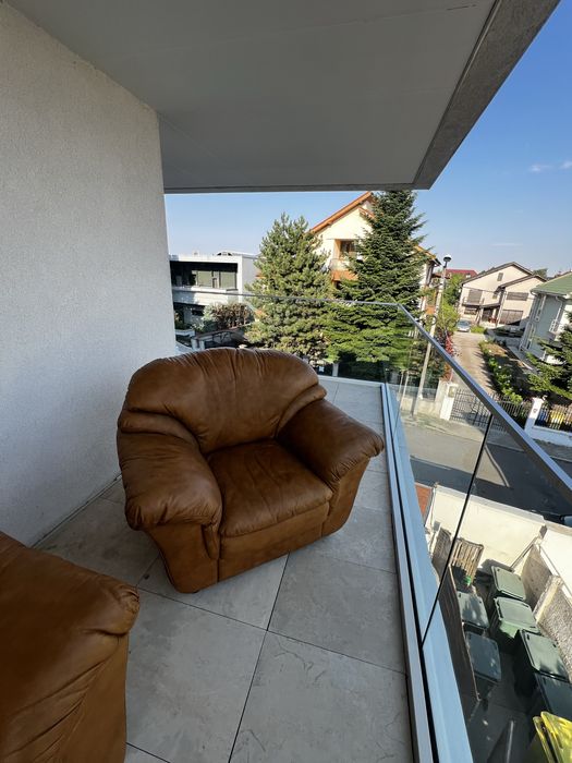 Canapea extensibila piele+2 fotolii