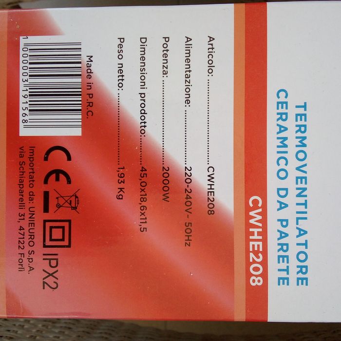 Aeroterma ceramica de perete 2000W//transport gratuit în toate orasele