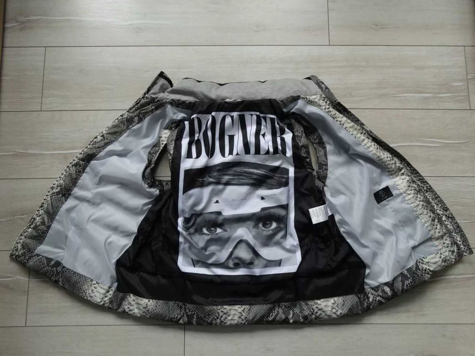 BOGNER Animal Print женски зимен пухен елек пух елече грейка размер 46