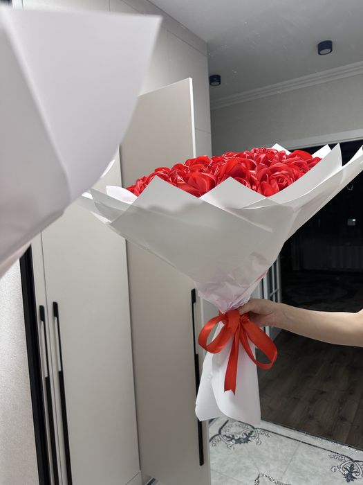 Букет из атластных лент