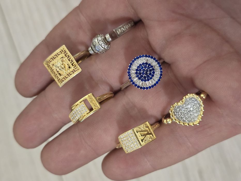 Inele argint aurit LV Cartier