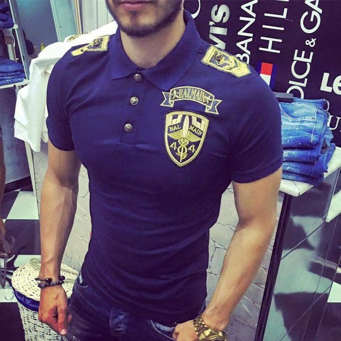 Tricouri BALMAIN t-shirt Army & Navy & Aviator oversize 4 nuante