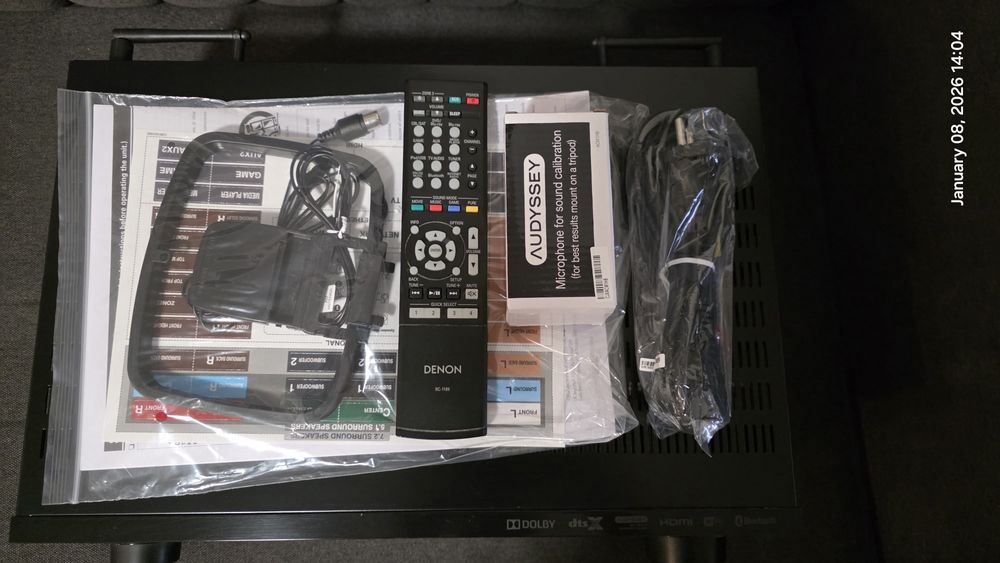 Receiver Denon AVR-X1200W, Dolby Atmos, dtsX, 7x145 W