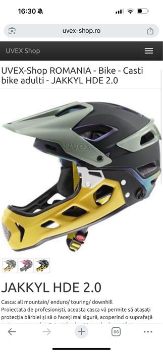 Casca Uvex jakkil hde 2//enduro//bicicleta//trotineta