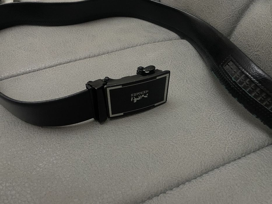 Ремень черный hermes