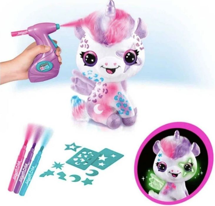 CANAL TOYS Плюшена играчка за оцветяване светещ еднорог