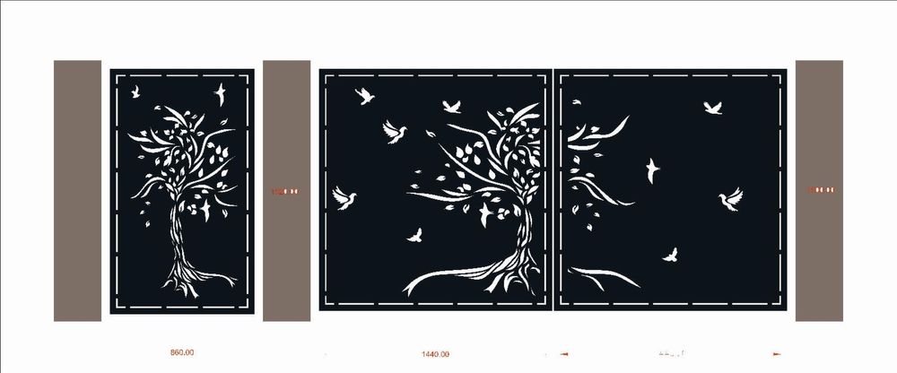 Porti si garduri din tabla decupata