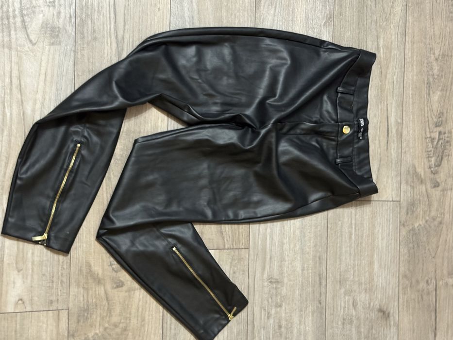 Кожен панталон -Zara