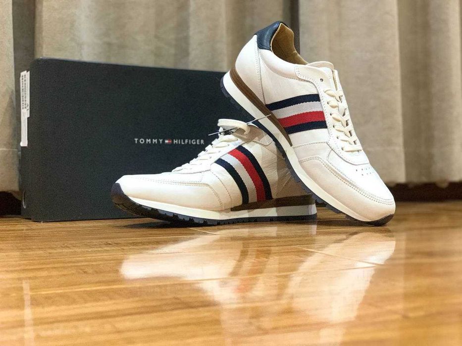 Tommy Hilfiger мужские кожаные кроссовки Размер 44