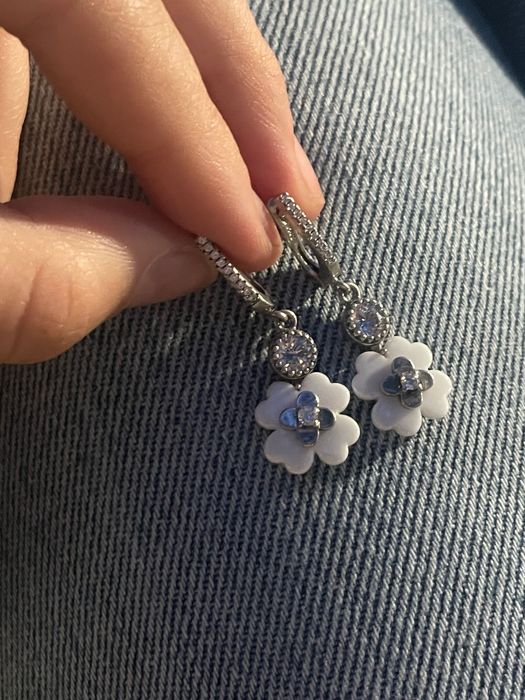 Серьги серебро 935 проба