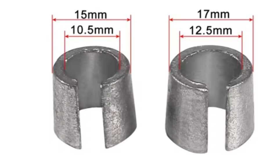 2 бр Втулки за акумулатор с размери 15/10,5мм и 17/12,5мм