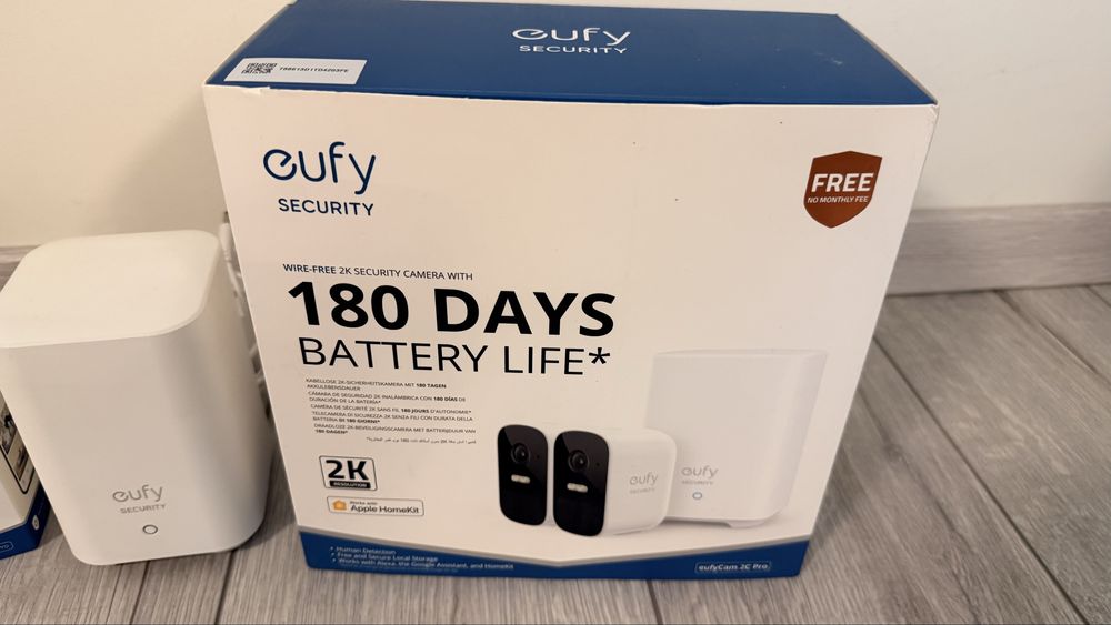 Sistem supraveghere video eufyCam 2C Pro 2K - 3 Camere Wireless + HomeBase 2