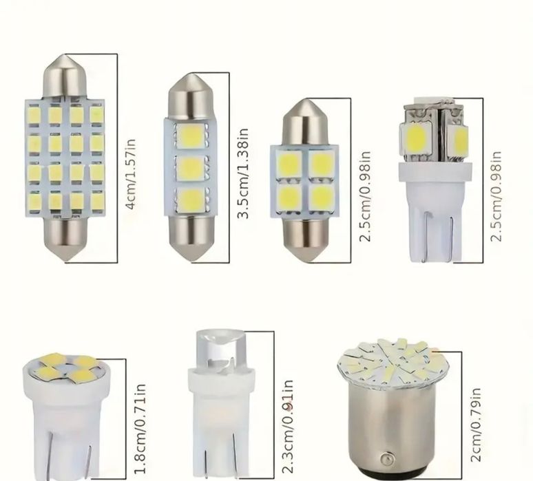 Becuri led interior auto