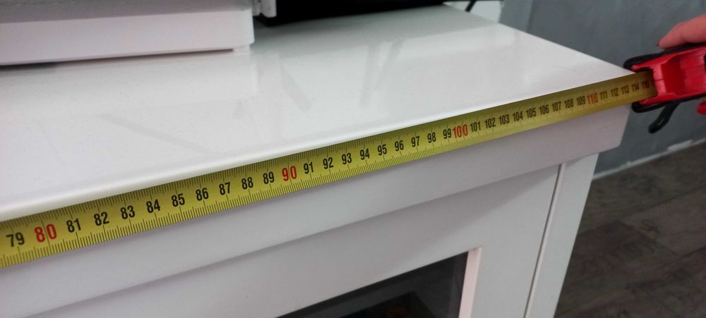 TV шкаф,бял главц