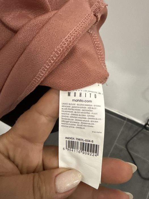 Елегантен потник на MOHITO в цвят пудра