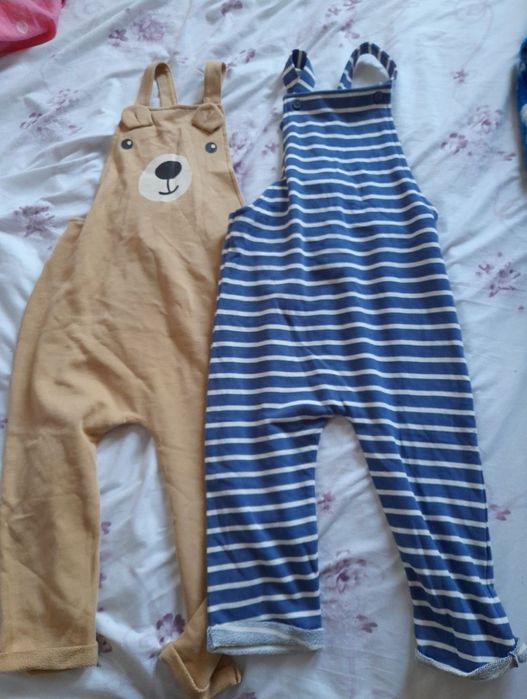 set haine 2 salopete h&m 98 2 3 ani băiat băiețel noi eticheta