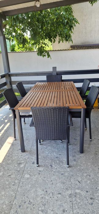 Set Masă exterior cu 6 scaune