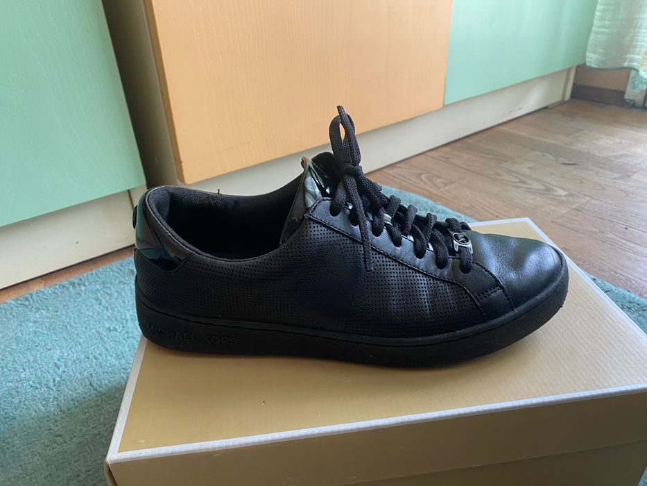 Черни Кецове Michael Kors, кожени, номер IT 38, US8M, носени
