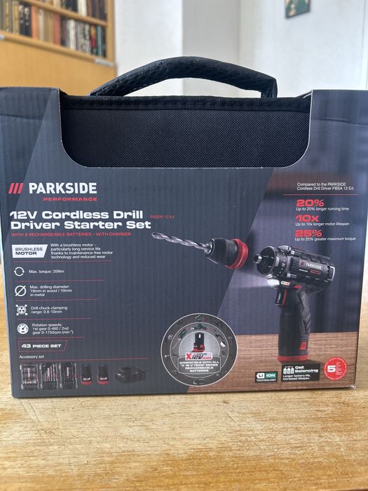 Parkside винтоверт с батерии и зарядно 12 v