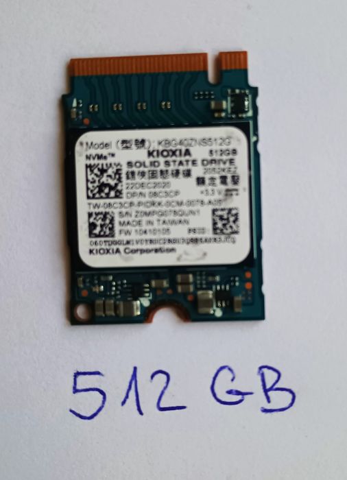 SSD Kioxia BG4 512 GB – M.2 2230 NVMe