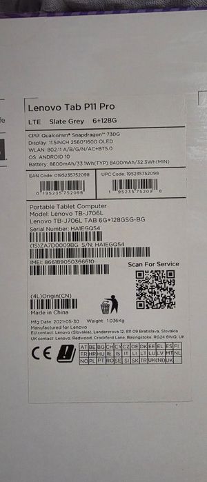 Vand Tableta Lenovo Tab P11 Pro