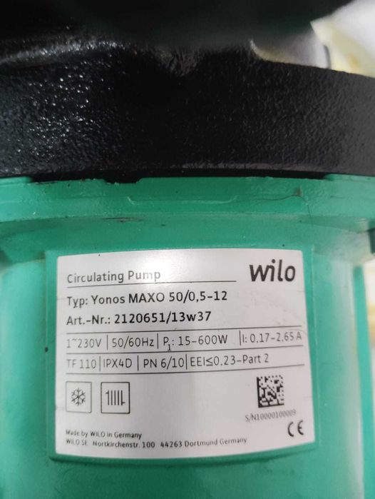 Pompa recirculare Wilo
3000 lei