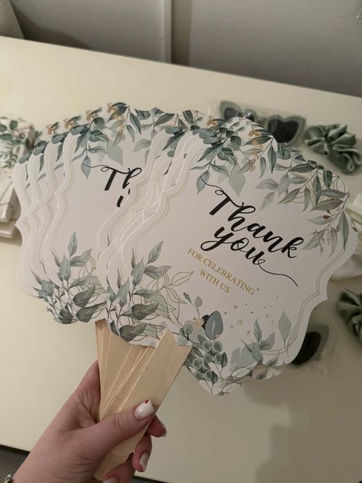 украса за сватба, обувки, ветрила , кутия за пари и картички