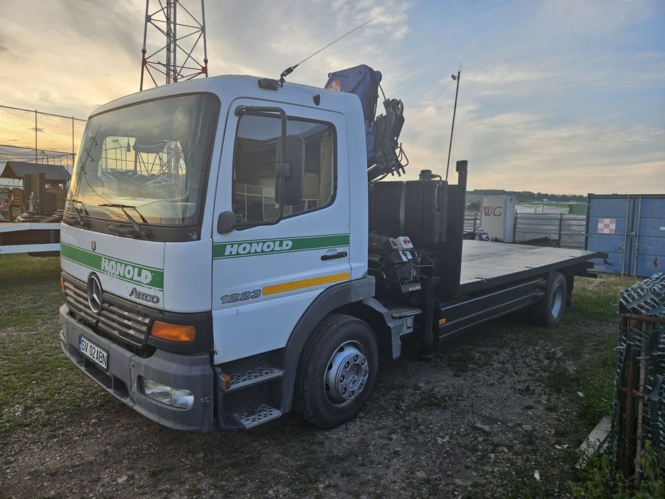 Atego 1223 euro 3 autoplatforma, macara