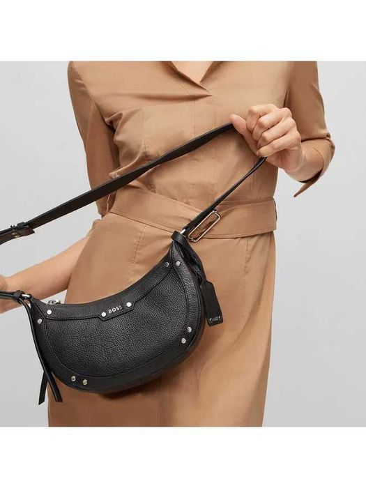 Hugo Boss оригинална чанта от естествена кожа