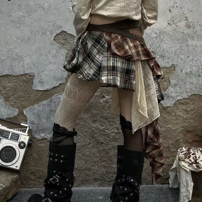 Юбка клетчатая