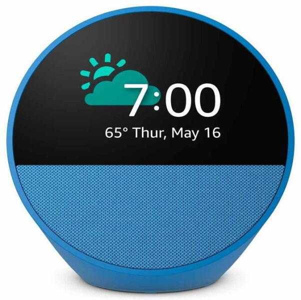 Boxa smart Amazon Echo Spot 2024 Display touch 2.83" Wi-Fi Albastra full box (desigilata)