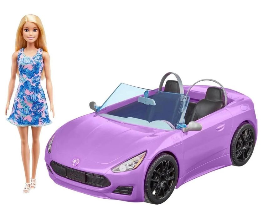 Кукла Barbie - Комплект кукла с кола кабрио