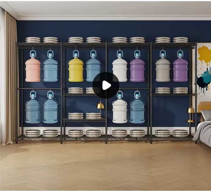 NEGOCIABIL - Vand dulap textil (garderoba/depozitare) - 190x142x38 cm