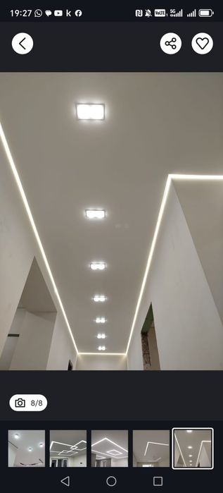 Натяжные потолки!!! Софиты подарок!!!