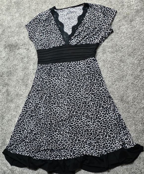 Rochie de zi cu imprimeu Animal print