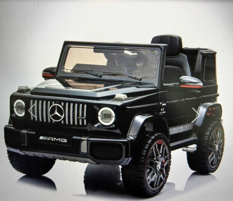 Акумулаторен джип Mercedes Benz G63,12V с меки гуми и кожена седалка