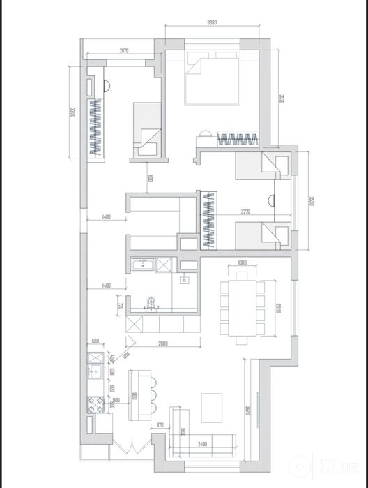 Продается кв 91 кв Chimgan Hills эко базар Чимган