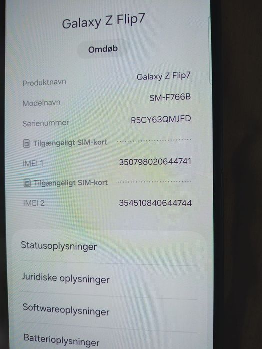 Galaxy Z flip 7 deblocat