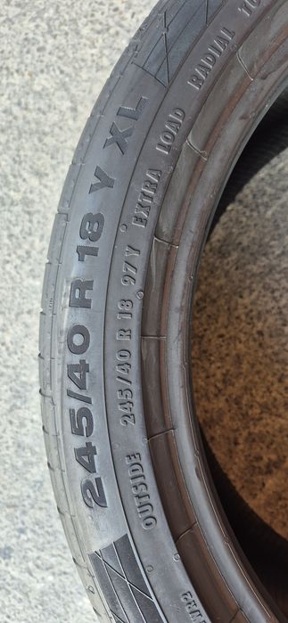 4 anvelope vara ca noi Continental,fata 245/40/18,spate 275/35/18.Pretul este pe bucata.