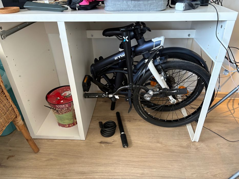 Bicicletă pliabilă B’Twin Tilt 500 – cadru aluminiu, 7 viteze