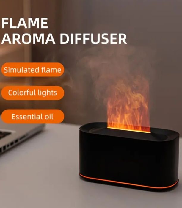 Umidificator cu iluzie de flacare