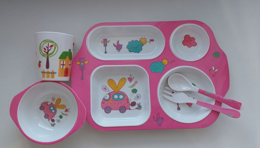 Детская посуда бамбуковая
